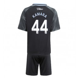 Aston Villa Boubacar Kamara #44 Uit tenue Kids 2025-26 Korte Mouw (+ Korte broeken)